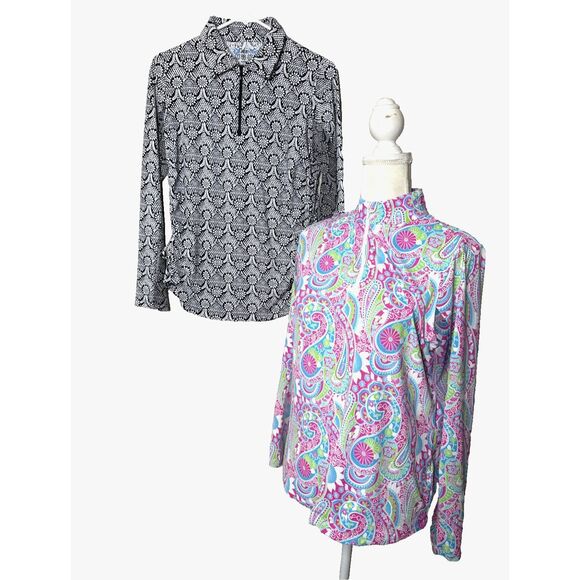 Ibkul Women’s Long Sleeve Size M Lot of 2 - Picture 1 of 16